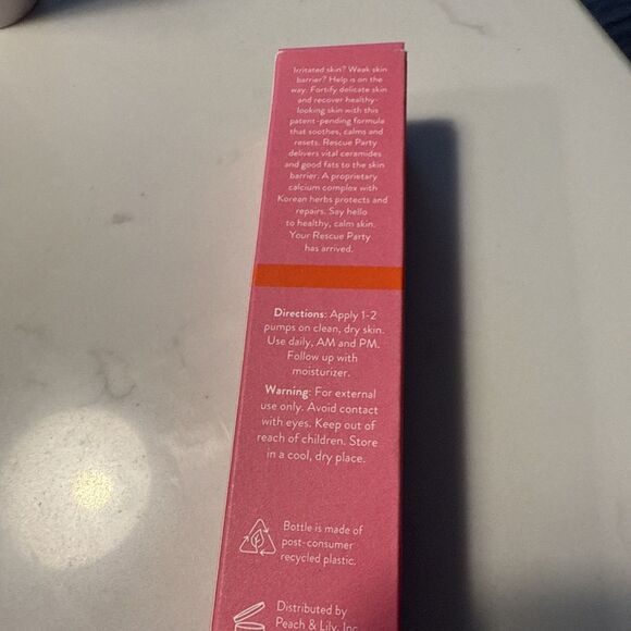 Peach & Lily Rescue Party Barrier Restore Serum Full Size 30ml/1oz NIB - Picture 6 of 7